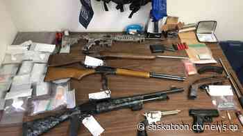 Sask. RCMP lay more than 60 charges after guns, drugs seized