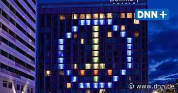 Pullman Hotel Dresden Newa mit Zeichen für Frieden - Dresdner Neueste Nachrichten