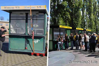 Dresden: Vor 30 Jahren aufgestellt - plötzlich waren alle scharf auf dieses Dynamo-Kassenhäuschen! - TAG24