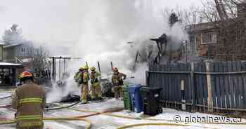 Calgary firefighters contain Taradale garage fire