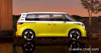 Don't Worry, You Can Charge the VW ID Buzz With the Sliding Door Open     - Roadshow