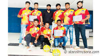 Winners of National-level Throwball Championship - Star of Mysore