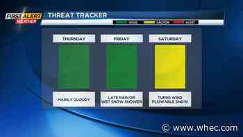 Yellow Alert for moderate-size winter storm