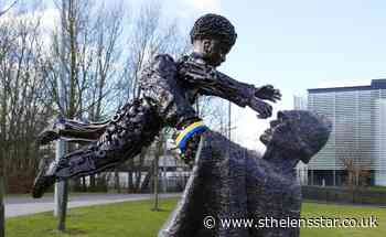 St Helens Workers' Memorial shows support to Ukraine - St Helens Star