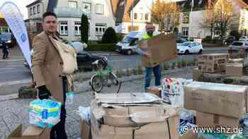 Ukraine-Krieg: Vier Transporter in zwei Stunden: Husumer Dennis Grunwald und Freunde sammeln Spenden | shz.de - shz.de