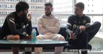 Bruno Fernandes joins Sporting Lisbon squad in Manchester ahead of Champions League clash - The Mirror