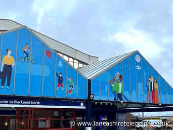One of Lancashire's busiest stations given colourful makeover to welcome passengers