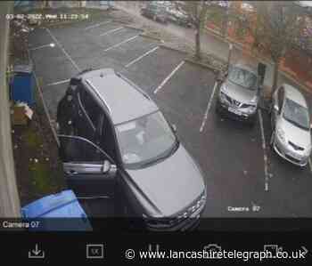 Woman dumps rubbish in Blackburn car park next to huge bin