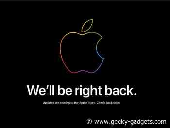 Apple Store down ahead of today’s Apple Event