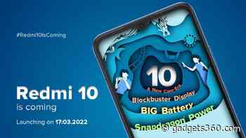 Redmi 10 India Launch Date Set for March 17: Expected Specifications