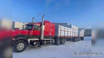 Saskatoon man has semi-truck and trailers stolen and found - Global News
