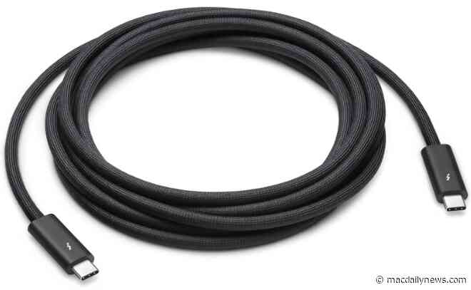 Apple’s new 3-meter Thunderbolt 4 Pro Cable coming soon for $159