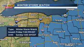 Yellow Alert for snow Friday night into Saturday morning