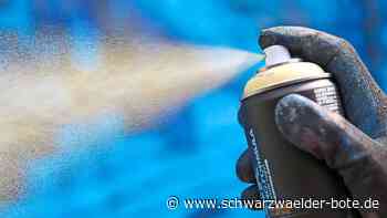 Polizei sucht Zeugen: 1000 Euro Schaden durch illegale Graffiti in Nagold