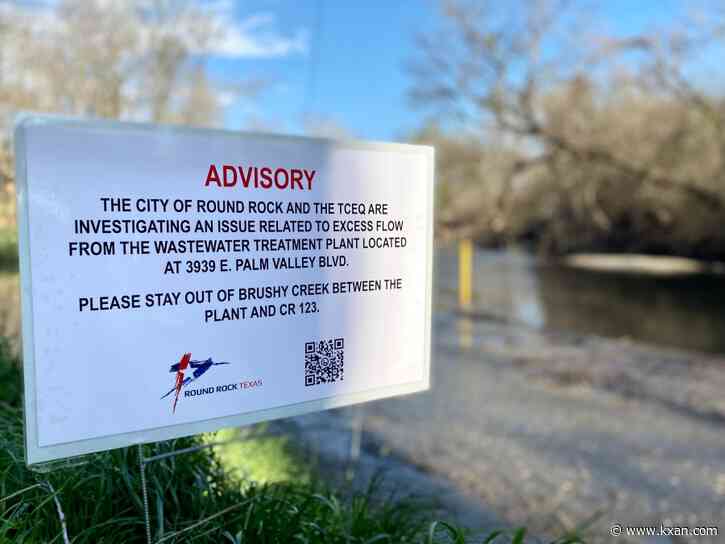 Sewage flowing in Brushy Creek amid spike in wastewater at plant