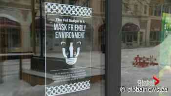 Saskatchewan businesses mandate respect among customers as COVID-19 restrictions change - Global News