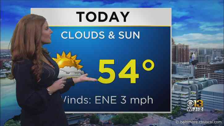 Maryland Weather: Bright & Mild Thursday, But We’ll Cool Down Later On