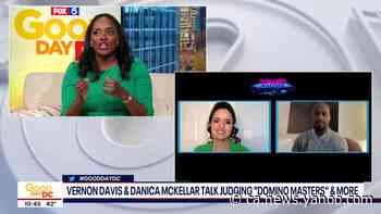 Vernon Davis, Danica McKellar talk judging Domino Masters - Yahoo News Canada