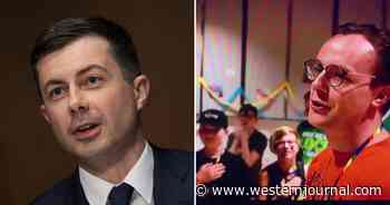 Watch: Pete Buttigieg's Husband Instructs Kids on Pledging Allegiance to Gay-Pride Flag