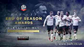 2021/22 End of Season Awards Sponsored by Franking Sense - Bolton Wanderers