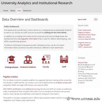 UMass Amherst Students, Staff Collaborate to Make Equity-minded Analytics Easily Accessible - UMass News and Media Relations
