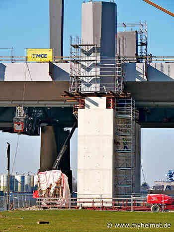 A40 Bau 49 - "Eigenwillige" Ansichten einer Brücken im Bau - Duisburg - myheimat.de