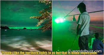 Malaysian Aurora? Netizens Amazed by Pictures of Green Sky in Pulau Pangkor BUT it's Not What it Seems - WORLD OF BUZZ