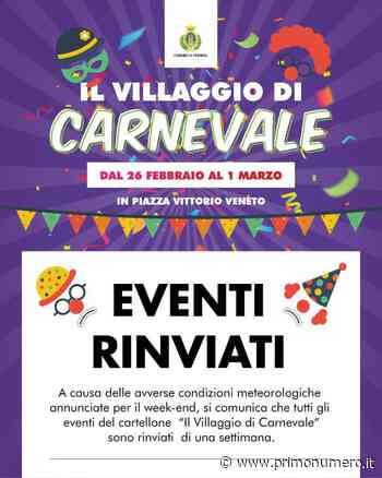 Maltempo in arrivo, rinviato "Il Villaggio di Carnevale" a Termoli - Primonumero