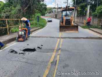 Vinhedo inicia obras na ponte sobre o Rio Capivari - Band Jornalismo