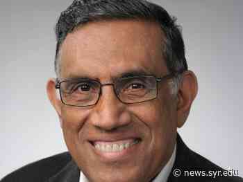 Professor Pramod K. Varshney Honored With 2021 IEEE Aerospace and Electronic Systems Society Pioneer Award - Syracuse University News