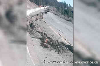 VIDEO: Section of highway north of Lytton collapses – Creston Valley Advance - Creston Valley Advance