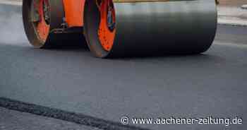 Baustelle in Aachen: Fahrbahndecke auf dem Martelenberger Weg wird saniert - Aachener Zeitung