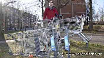 Dresden: Dutzende Einkaufswagen in Gorbitzer Wohnviertel: "Man schämt sich, wenn Besuch kommt" - Sächsische.de