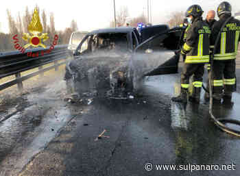 Auto in fiamme sulla Modena-Sassuolo: gravi disagi alla circolazione - SulPanaro