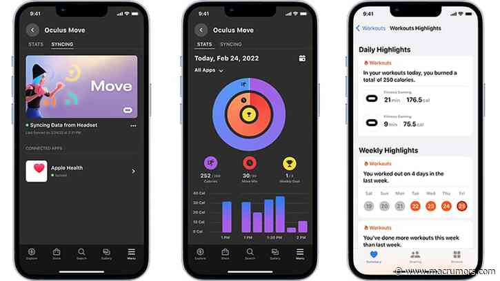Oculus Quest 2 Movement Data Will Sync With Apple Health App Starting in April