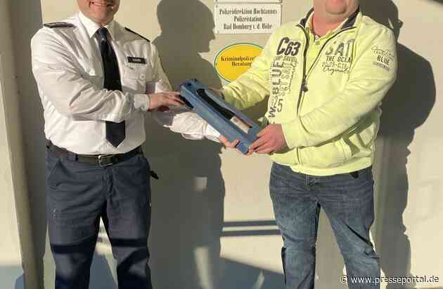 POL-HG: Bürger trägt zu Festnahme mutmaßlicher Einbrecher bei - Belobigung für couragiertes Verhalten