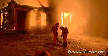 VIDEO: Fire guts old farmhouse in Canaan, near New Minas - SaltWire NS