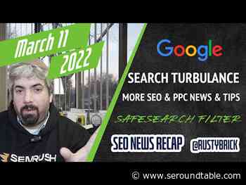 Video: Google Search Turbulence, SafeSearch Classification Is Faster, Plus More SEO & PPC Topics - Search Engine Roundtable