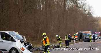 Frontalzusammenstoß auf B 275 zwischen Idstein und Waldems - Wiesbadener Kurier