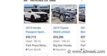 Google Debuts New Vehicle Ads Format