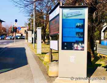 Le nostre notizie si leggono in centro a Seriate grazie al Totem Interactive Touch di Publi Città - Prima Bergamo
