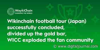 WaykiChain Football Tournament (Japan) Ended Successfully, Sharing Gold Bars, WICC Detonated to the Fan Community - Digital Journal