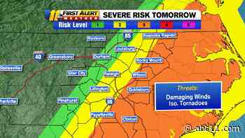 Storms move through central North Carolina