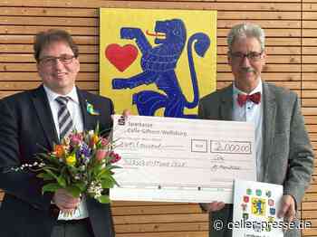 Ehrenamtspreis des Landkreises für Bürgerstiftung Celle – Landrat überreicht Vorsitzendem Urkunde und Scheck über 2000 Euro - Celler Presse
