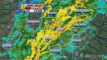 Rain and storms move out, cold wind moves in