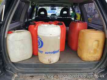 Man arrested in Accrington as stolen fuel found in truck