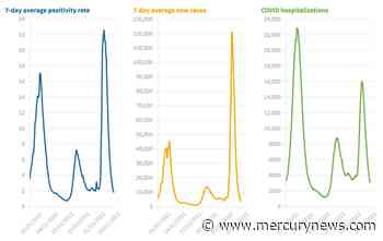 How low will it go? COVID cases, hospitalizations back to pre-delta lows - The Mercury News