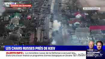 Les images de chars russes à 15 km de Kiev, attaqués par la résistance ukrainienne - Actu Orange