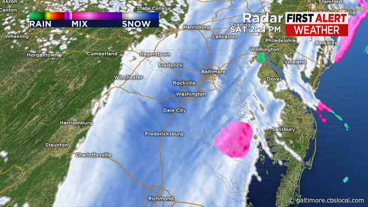 Maryland Weather:  Wet Heavy Snow Moves Across The State Saturday