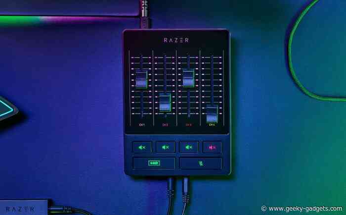 New Razer light, mixer and microphone designed for streaming